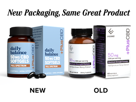CBD Softgel Capsules 50mg 60ct